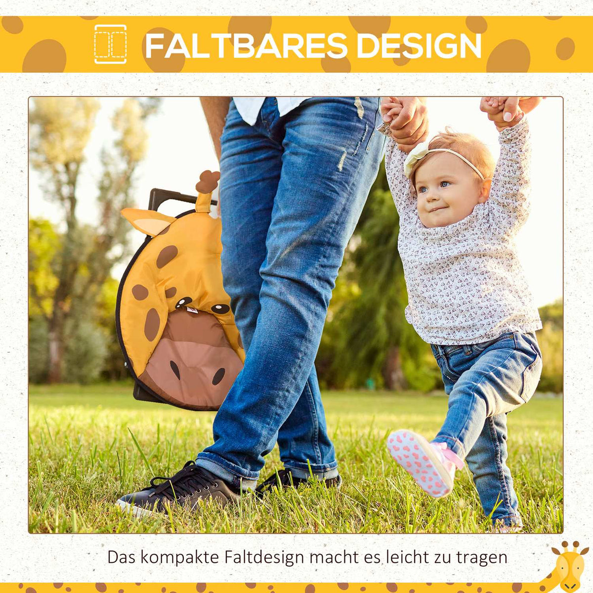 Moon Chair Camping Chair Children Foldable Indoor Outdoor Steel Yellow Ø50X49H Cm