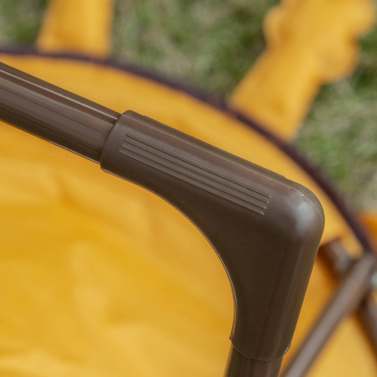 Moon Chair Camping Chair Children Foldable Indoor Outdoor Steel Yellow Ø50X49H Cm