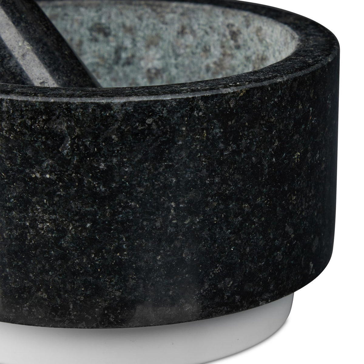 Mortar granite with impact
