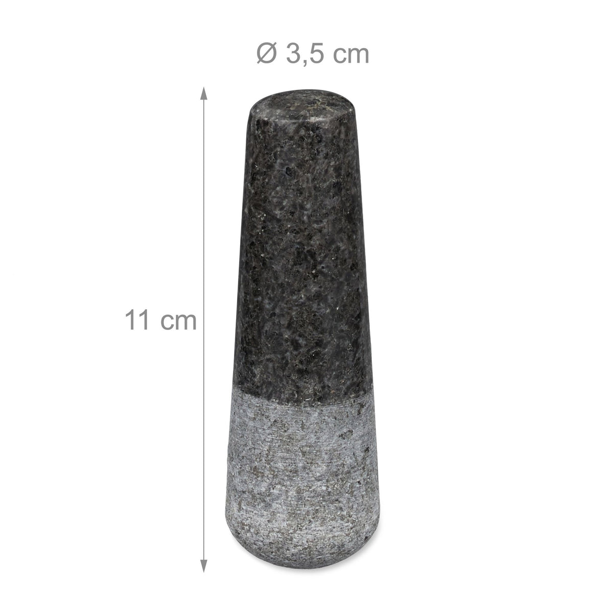 Mortar granite with impact