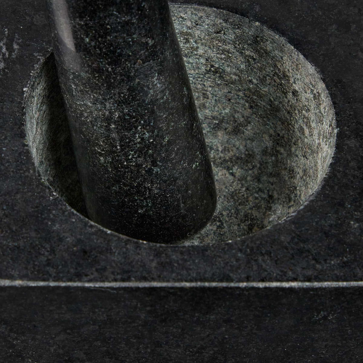 Mortar granite with impact