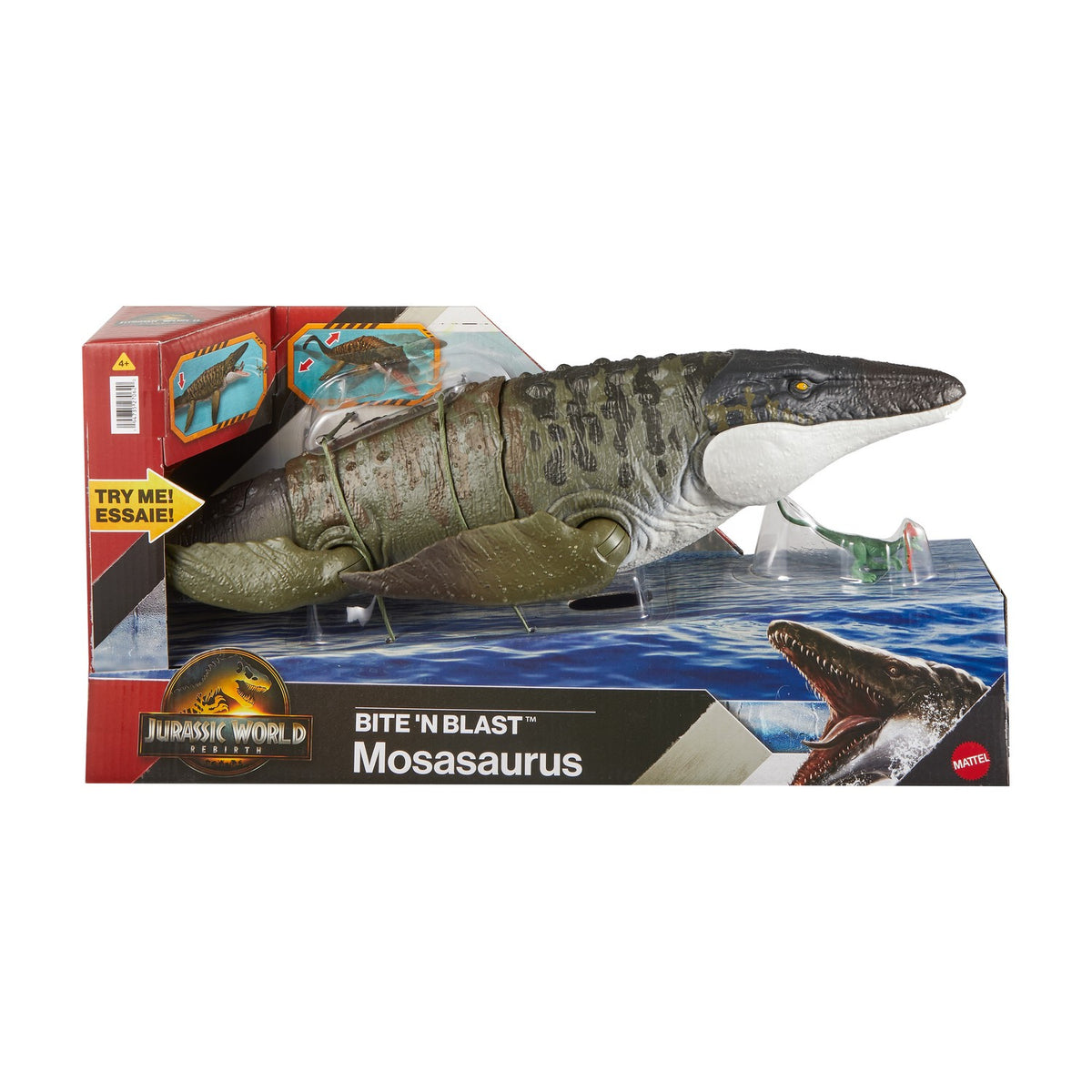 Mosasaurus Dinosaur Toy, Movable Jaws, 45cm