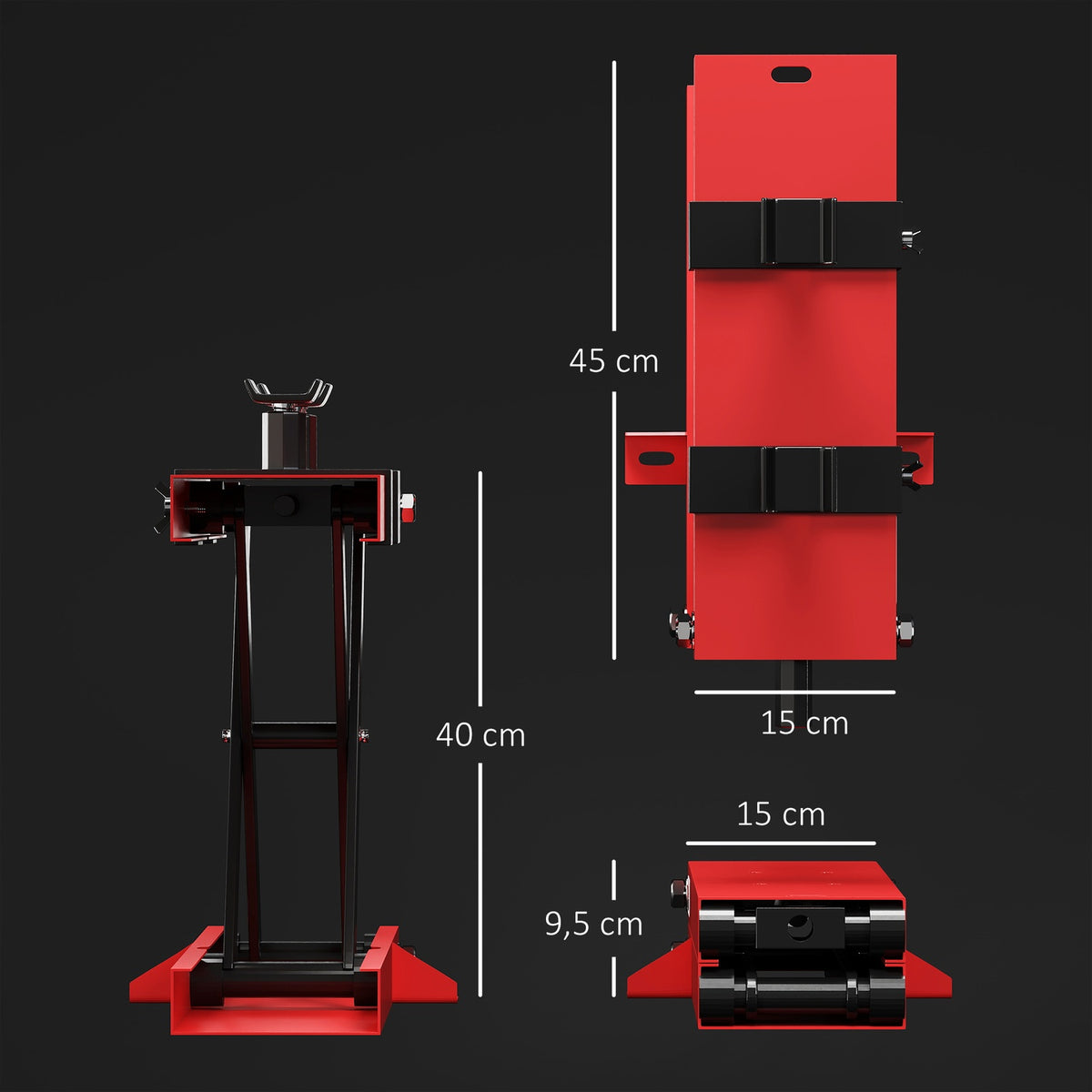 Motorcycle lifter 500 kg load capacity motorcycle lift 95-400 mm height adjustable assembly stand bicycle repair scissor jack in garage & outdoor areas |