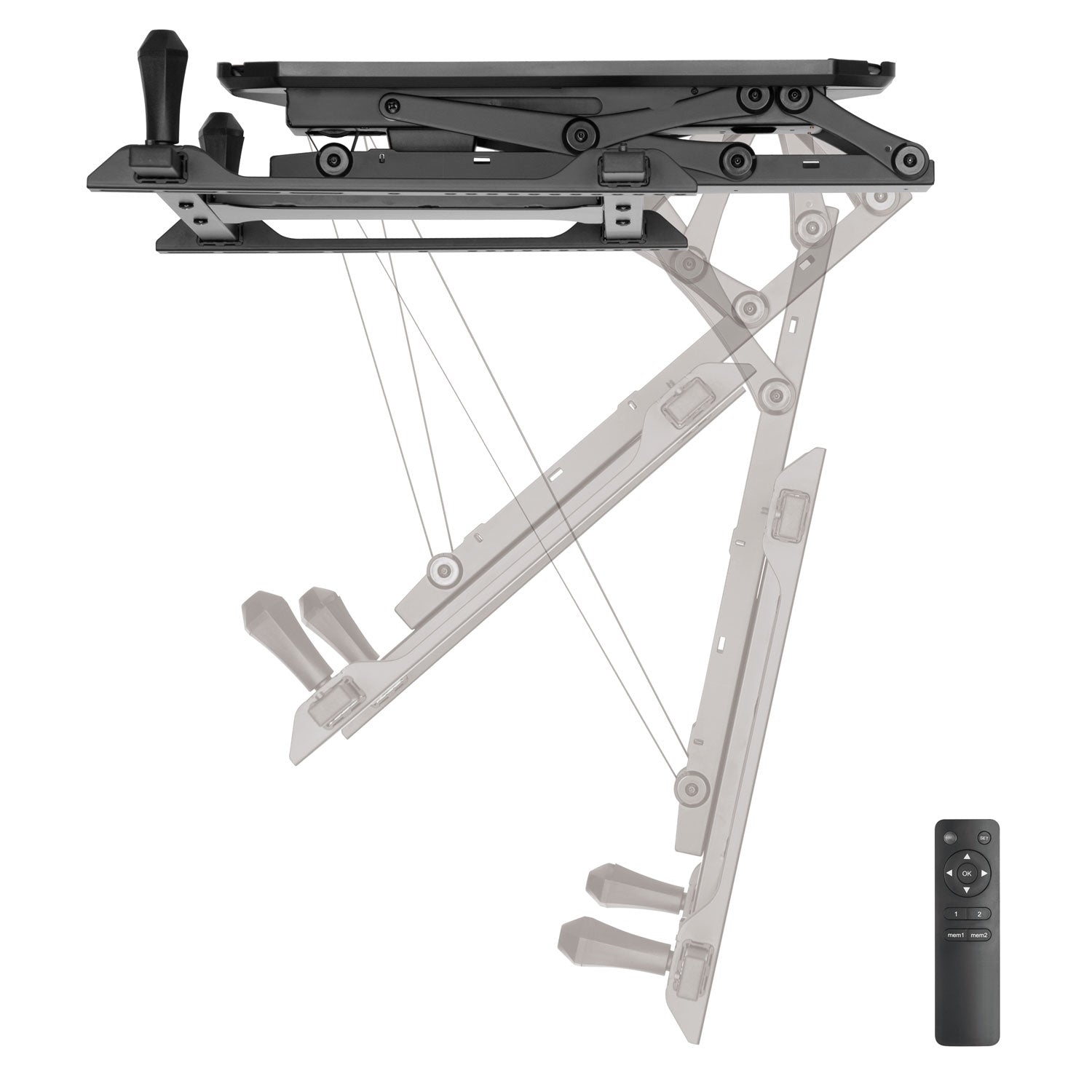 Motorized flipdown ceiling mount for TV 32-70"