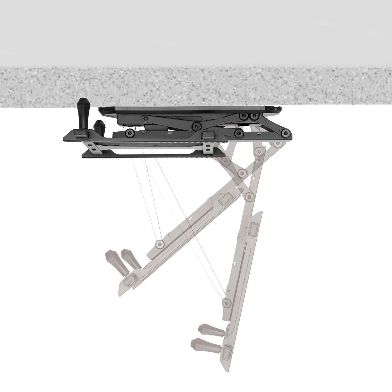 Motorized flipdown ceiling mount for TV 32-70"