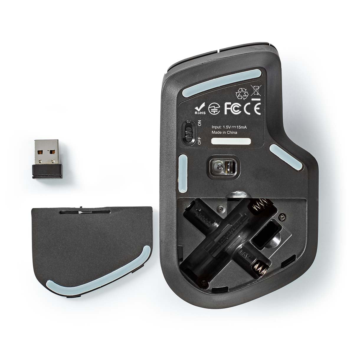 Mouse | Wireless | 800 / 1200 / 1600 dpi | Adjustable DPI | Number of buttons: 6 | Right handed