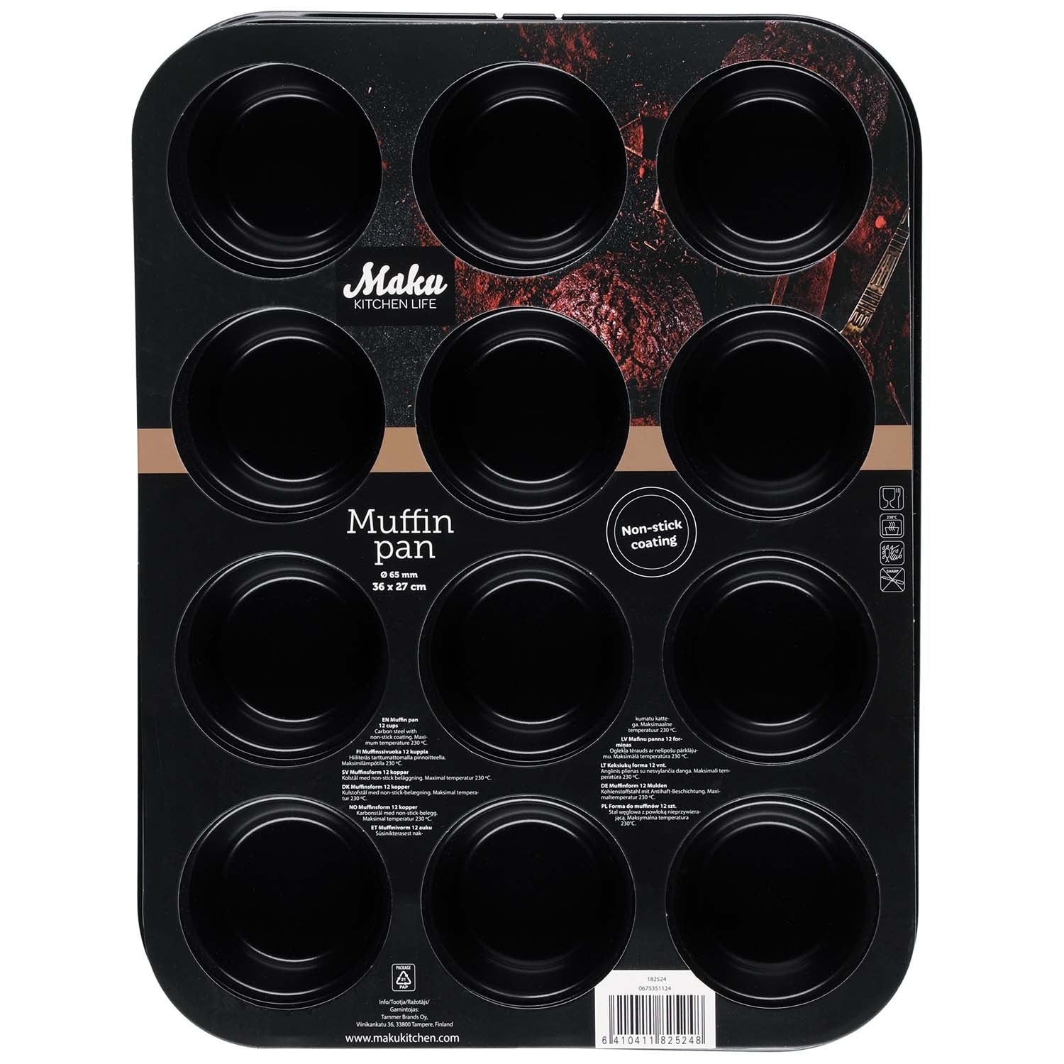 Muffin Pan 36 x 27 cm Non-Stick Baking Tray