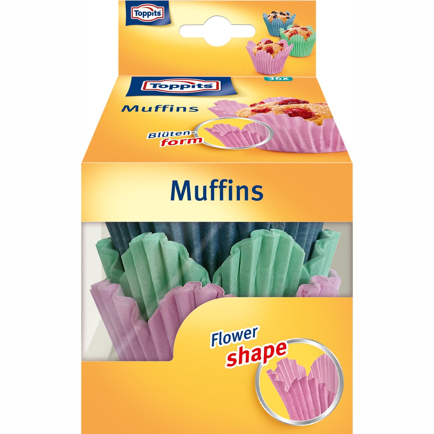 Muffin forms Flower Shape 36-P 16 pcs DFP