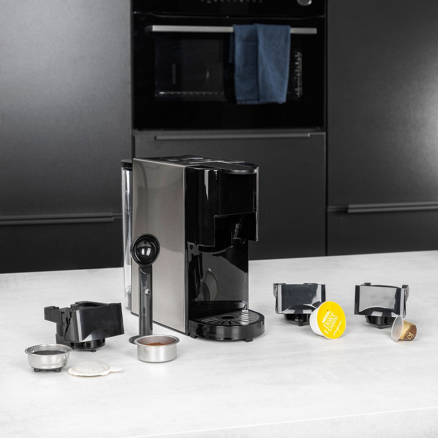 Multi Capsule machine stainless steel 4-in-1