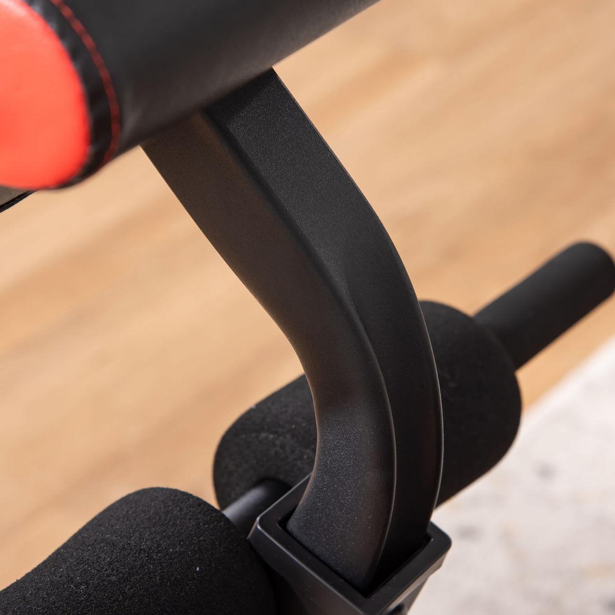 Multifunctional Weight Bench, Height Adjustable, Weight Up To 120 Kg, 6-Level Back Length Angle, Metal & Artificial Leather, For Training