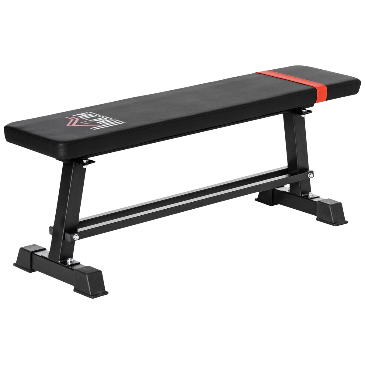 Multifunctional Weight Bench, Multi-Gym, Weight Up To 150 Kg, Training Bench, Metal, Faux Leather, Black, 118 X 36 X 44 Cm