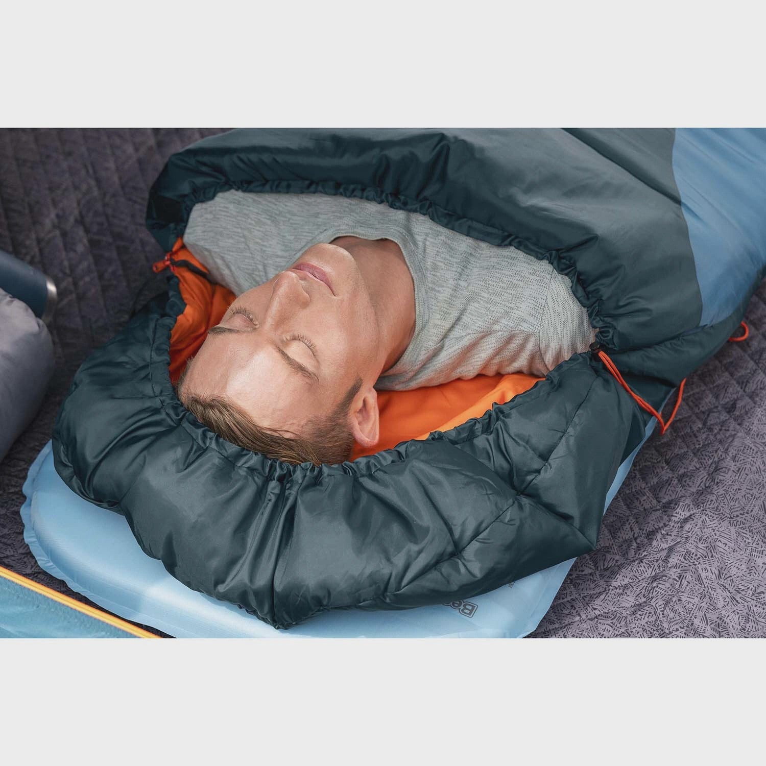 Mummy Sleeping Bag, Recycled Polyester, 2.3m x 80cm