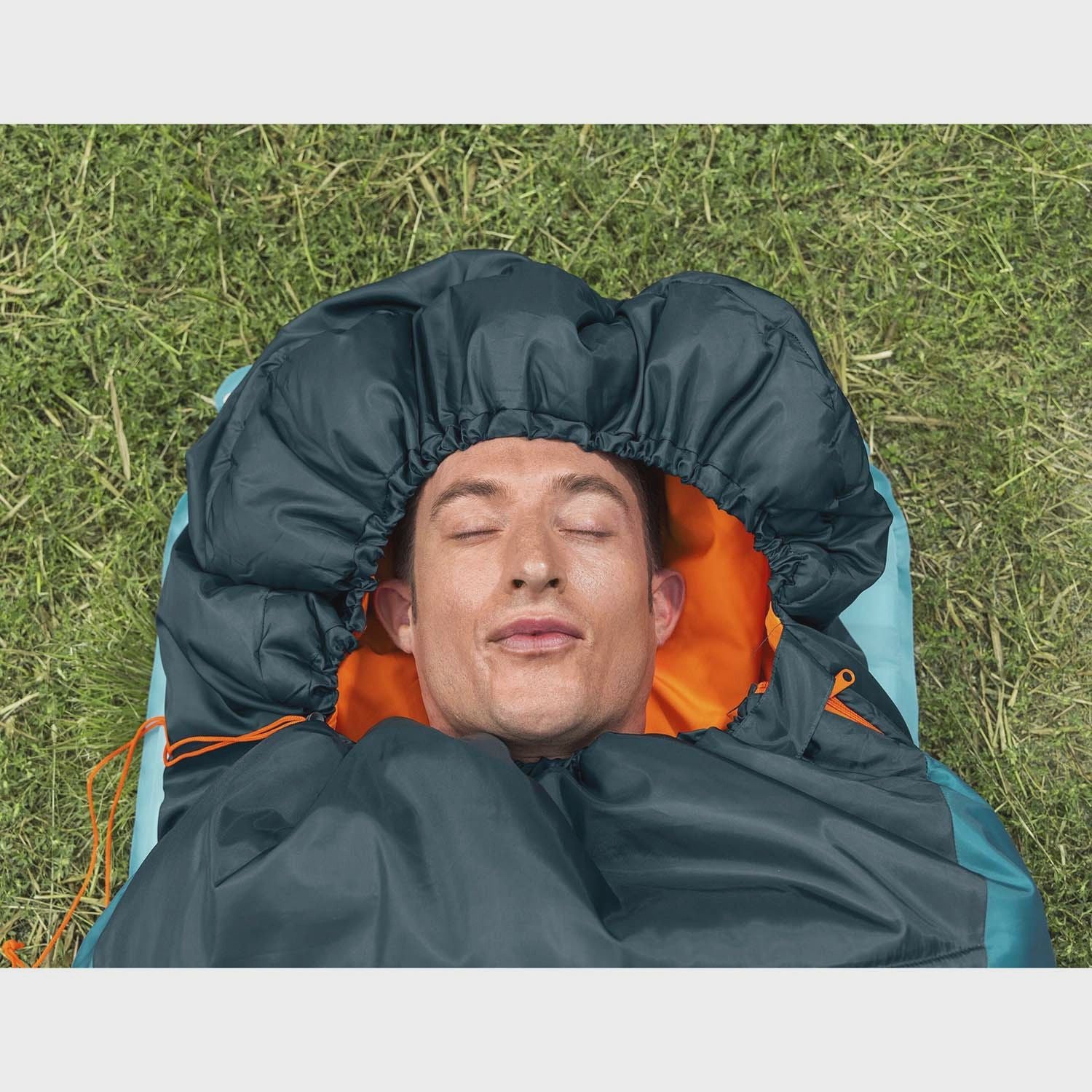 Mummy Sleeping Bag, Recycled Polyester, 2.3m x 80cm