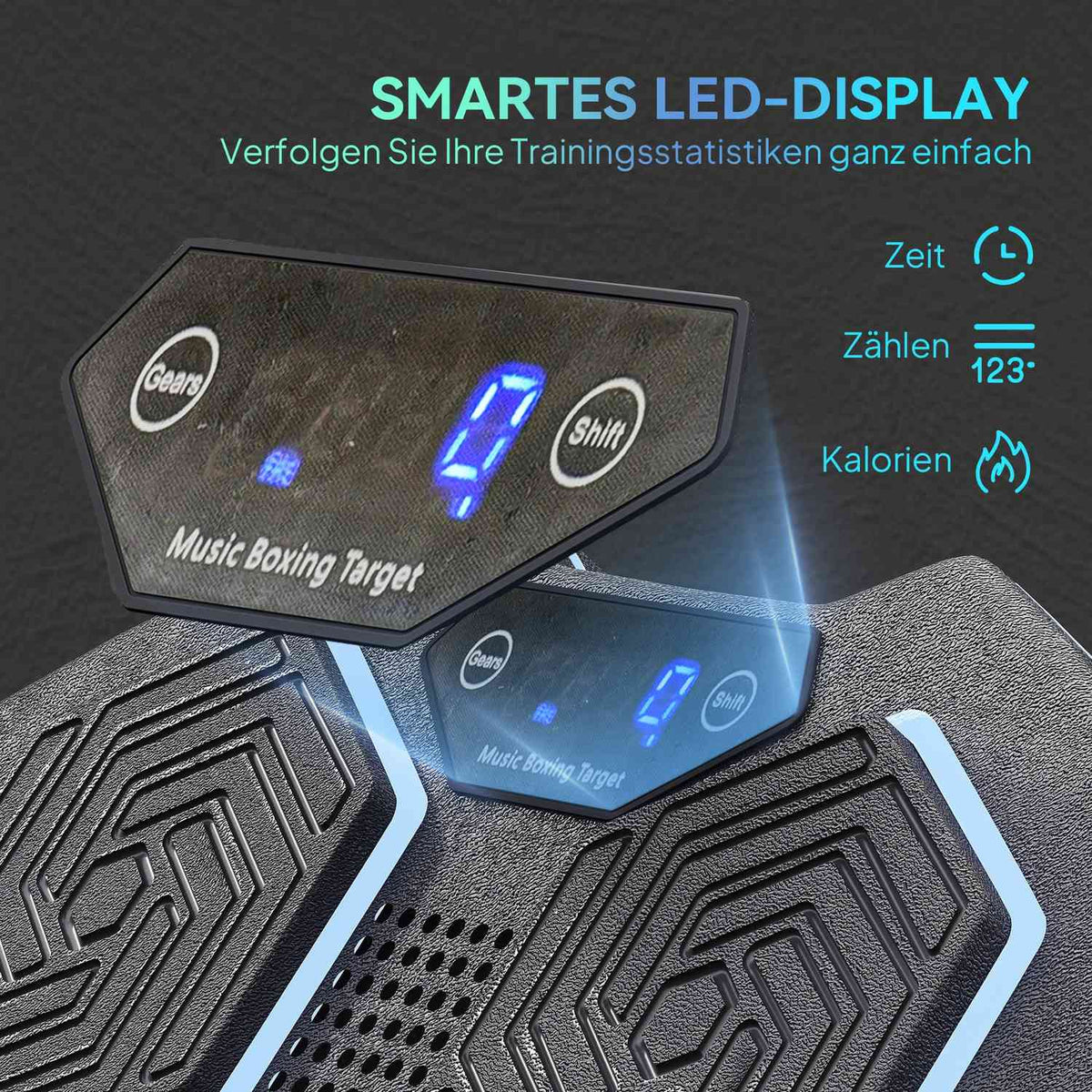 Music Box Machine, Bluetooth Speaker, Wall Mountable, 9 Speeds and Modes, LED Lights, Black