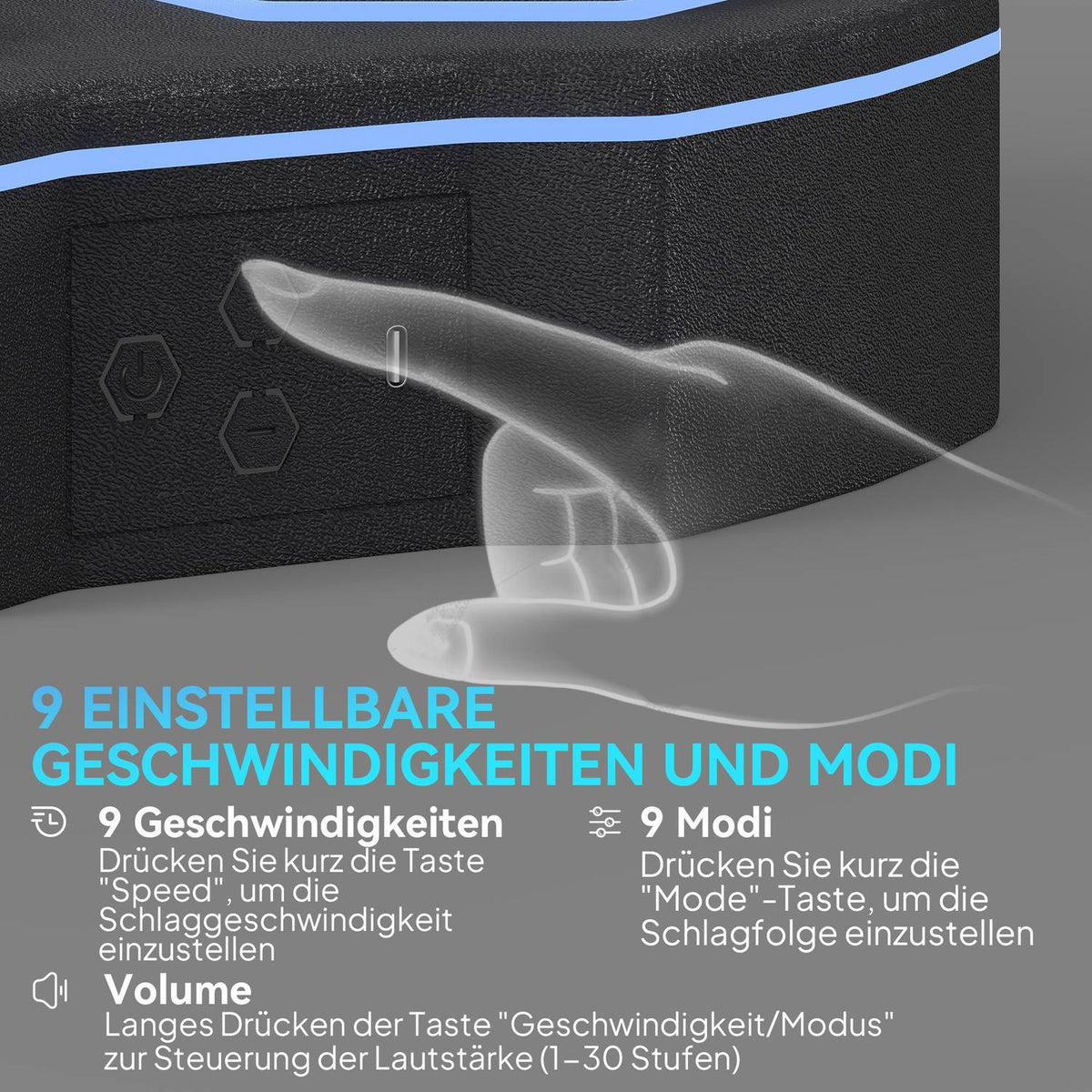Music Box Machine, Bluetooth Speaker, Wall Mountable, 9 Speeds and Modes, LED Lights, Black