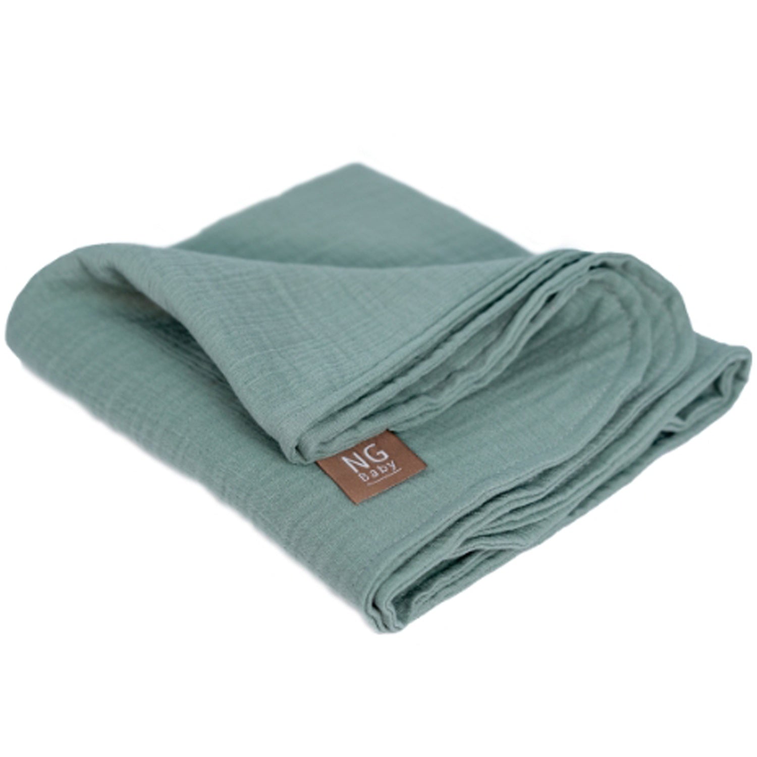 Muslin Blanket Deluxe Frosty Green