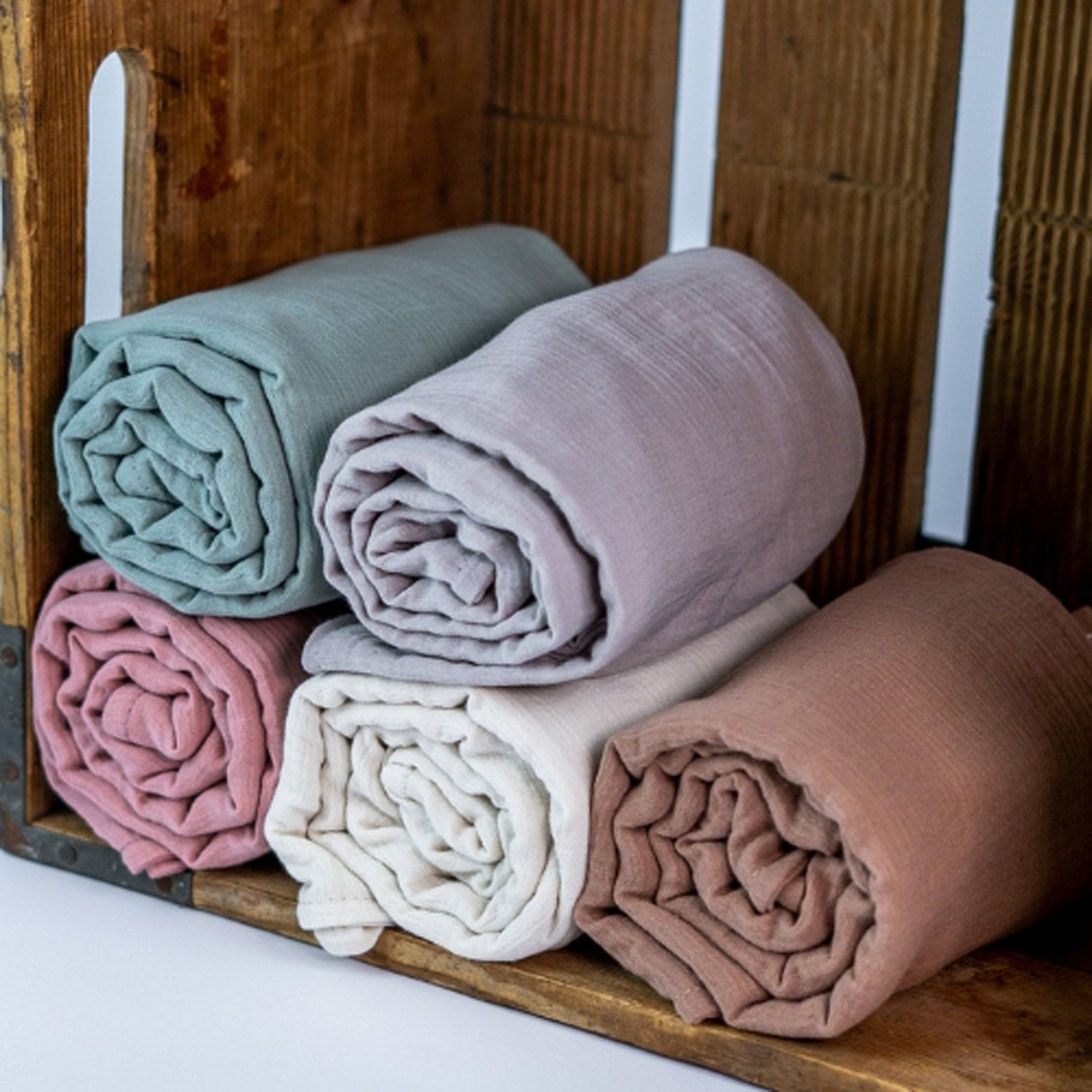 Muslin Blanket Deluxe Frosty Green