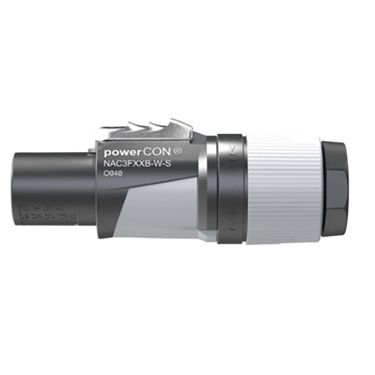 NAC3FXXB-W-S locking AC mains cable connector