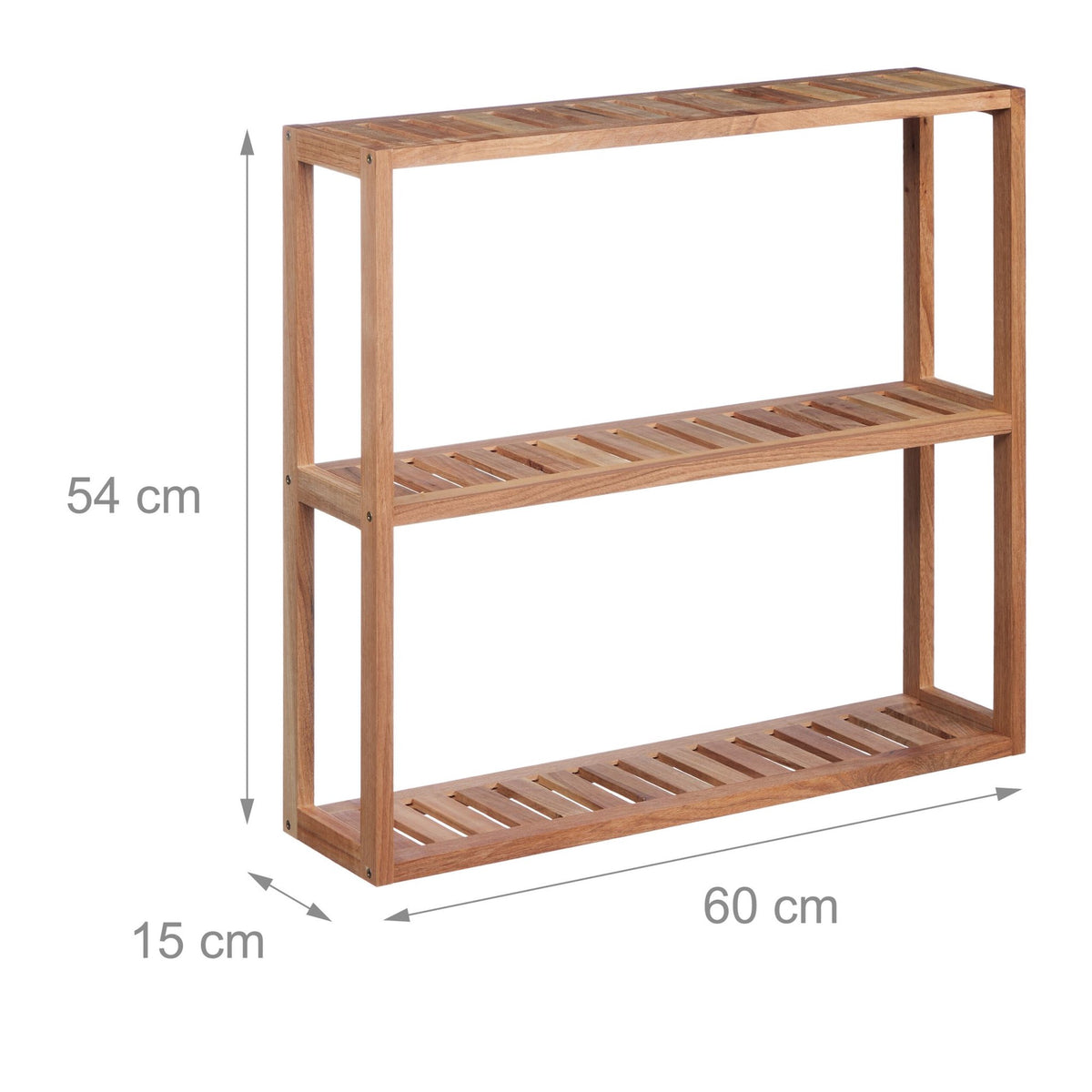 Narrow 3-Tier Wall Shelf for Bathroom or Kitchen