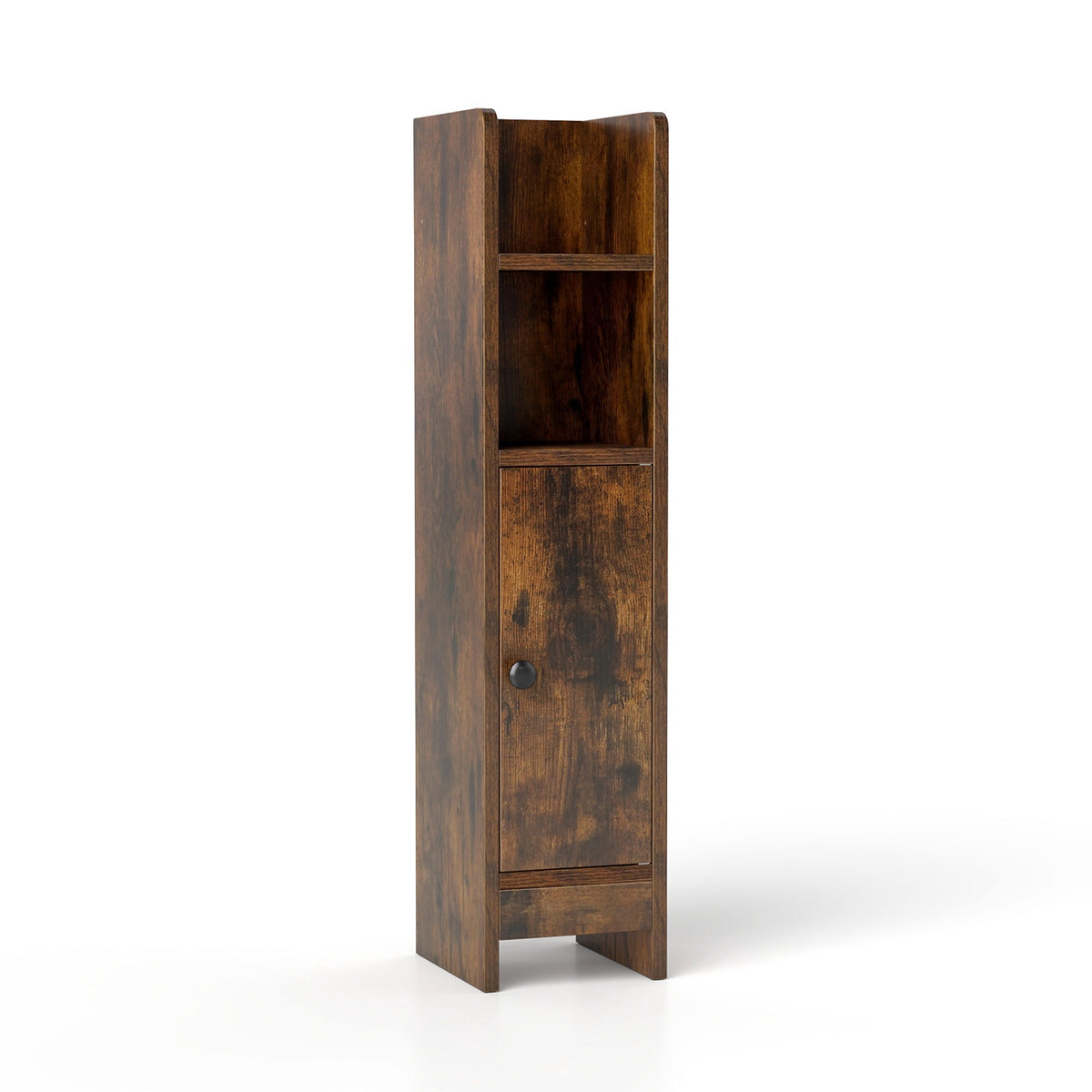 Narrow Bathroom Cabinet with Shelves and Adjustable Storage