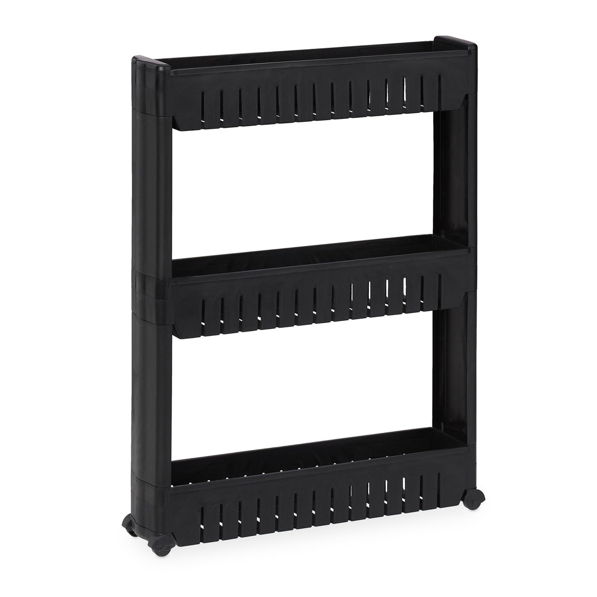 Narrow trolley with 3 shelves