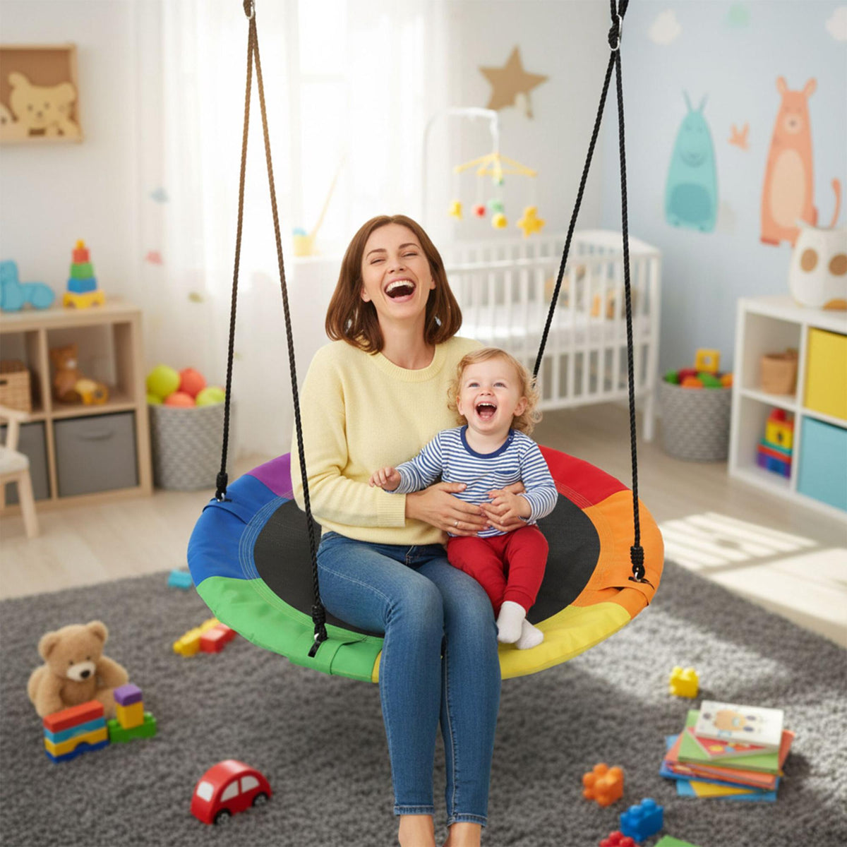 Nest Swing 110 cm – Round Garden & Indoor Fun