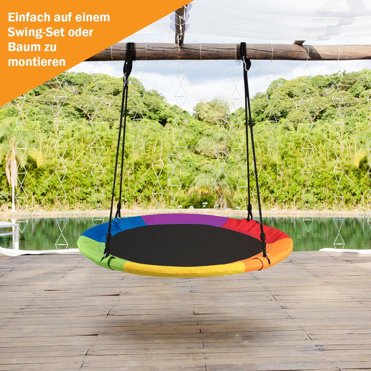 Nest swing garden swing outdoor children's swing up to 150 kg colorful