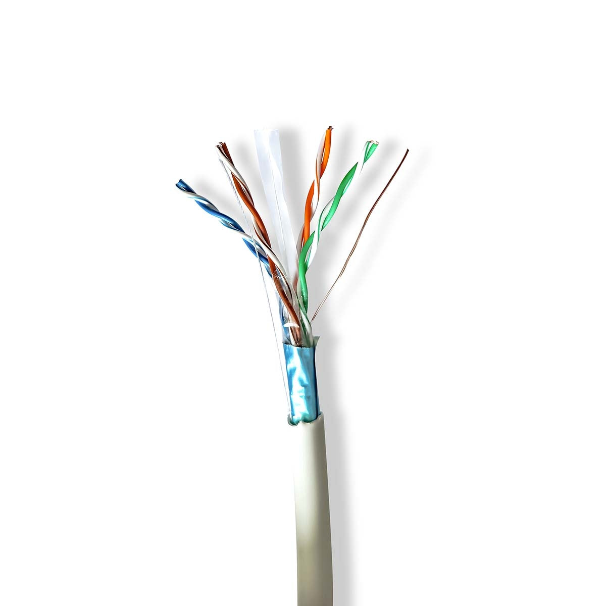 Network Cable Roll | CAT6 | Stranded | F/UTP | Bare Copper | 305.0 m | Indoor | Round | LSZH | Grey | Gift Box