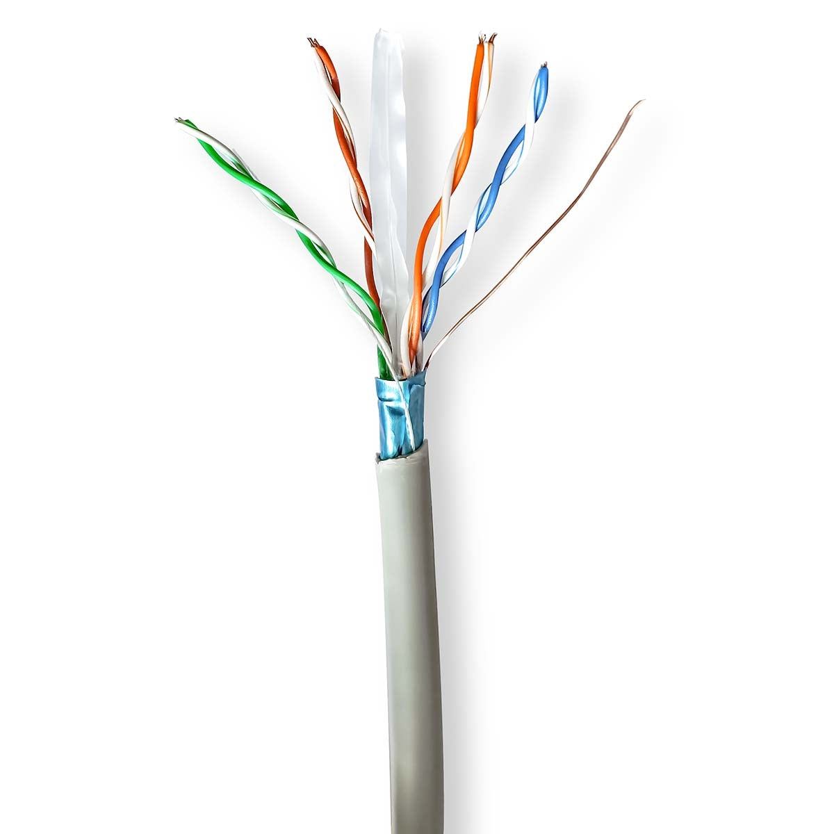 Network Cable Roll | CAT6 | Stranded | F/UTP | CCA | 305.0 m | Indoor | Round | PVC | Grey | Gift Box