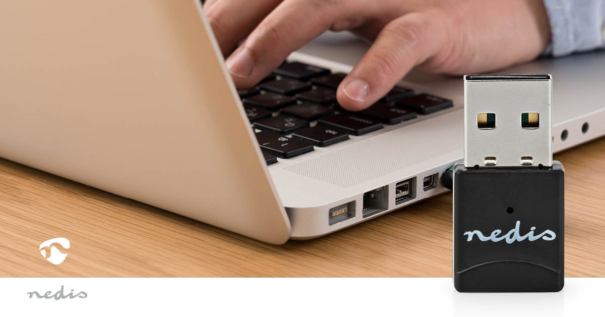 Network Dongle | Wi-Fi | AC600 | 2.4/5 GHz (Dual Band) | USB2.0 | Wi-Fi speed total: 600 Mbps | Windows 10 / Windows 11 / Windows 8