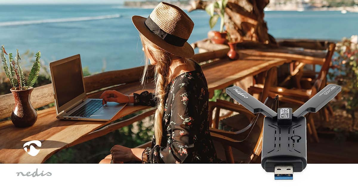 Network Dongle | Wi-Fi | AX5400 | 2.4/5/6 GHz (Triple Band) | USB3.0 | Wi-Fi speed total: 5400 Mbps | Windows 10 / Windows 11