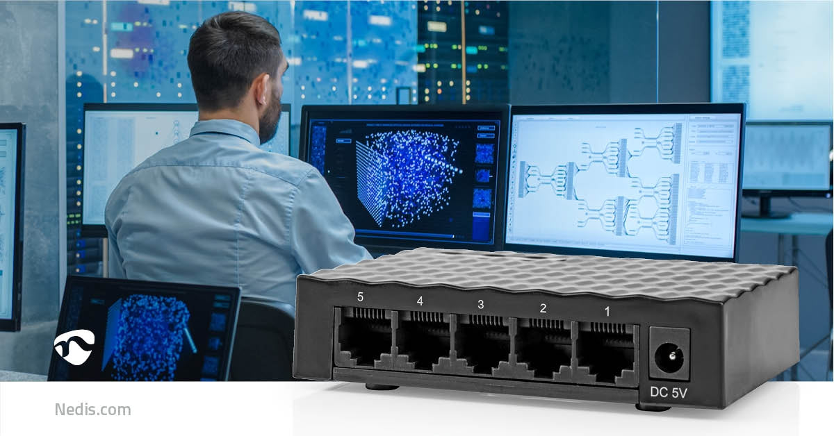 Network Switch | Wired Speed: Gigabit | Number of Ethernet ports: 5