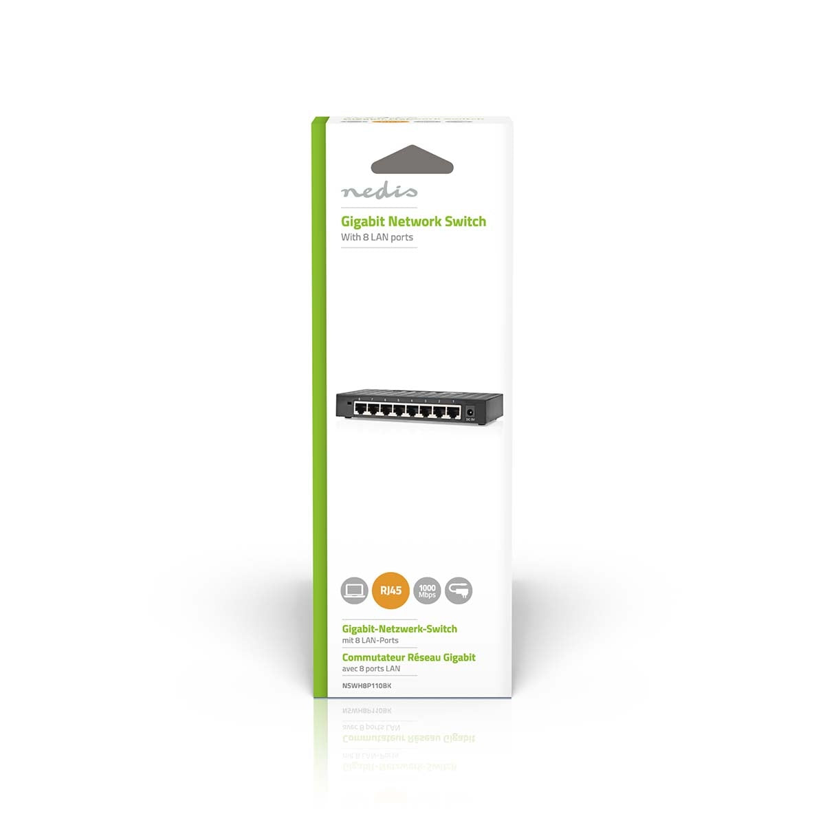 Network Switch | Wired Speed: Gigabit | Number of Ethernet ports: 8