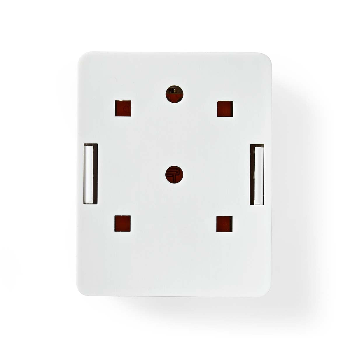 Network Wall Box | On-Wall | 1 port(s) | STP CAT6 | Straight | Female | Gold Plated | PVC | White | Box