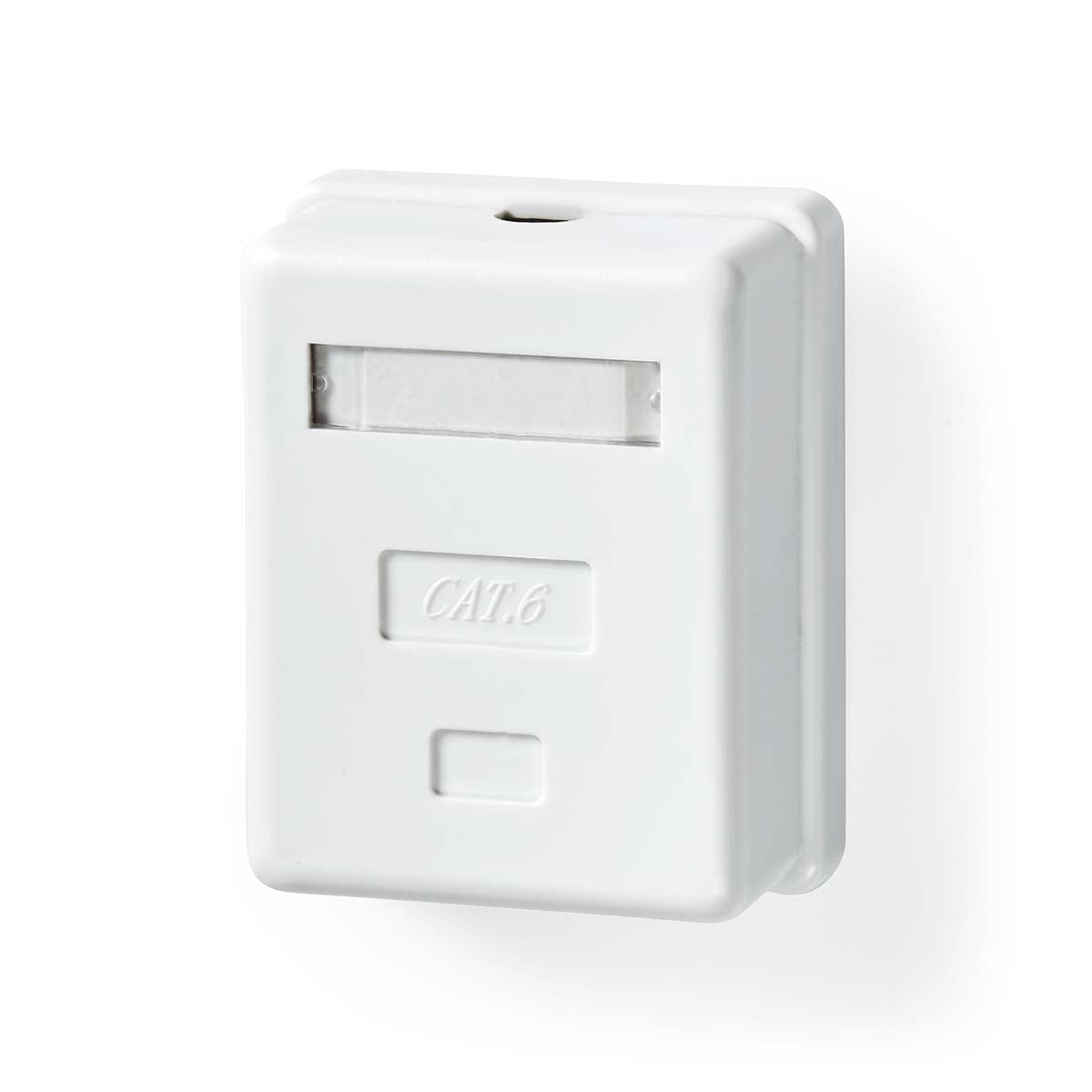 Network Wall Box | On-Wall | 1 port(s) | UTP CAT6 | Straight | Female | Gold Plated | ABS | White | Box