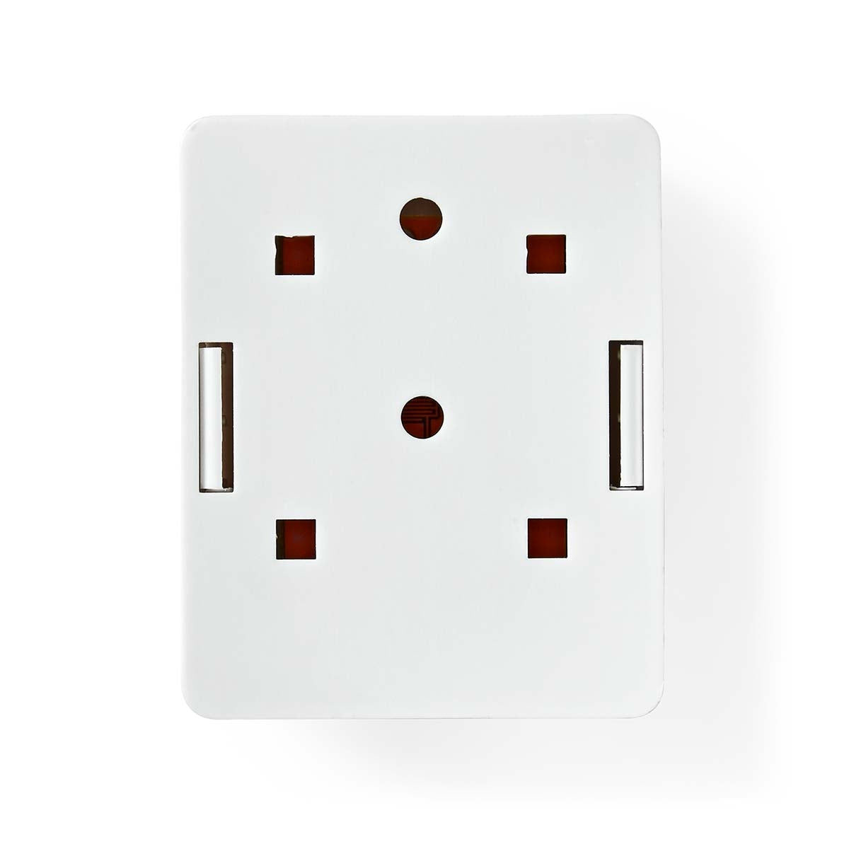 Network Wall Box | On-Wall | 1 port(s) | UTP CAT6 | Straight | Female | Gold Plated | ABS | White | Box