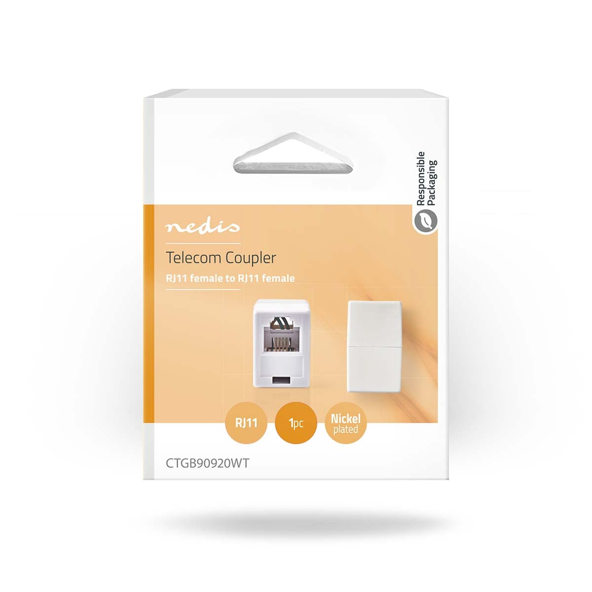 Network connection | RJ11 | Unprotected | RJ11 Female | RJ11 Female | Straight | ABS | Box