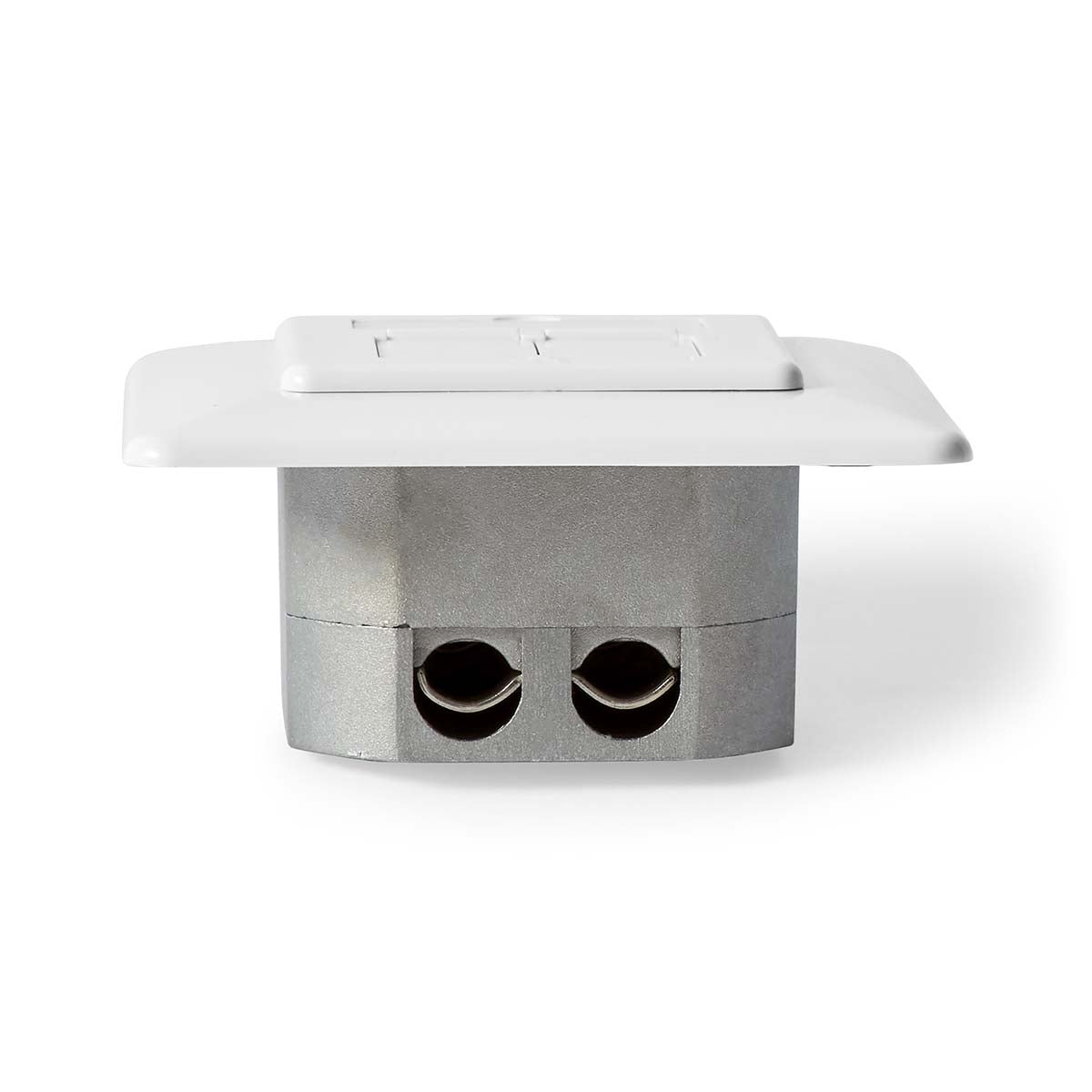 Network wall box | In the wall | 2-Port port(s) | CAT7 | Straight | Female | Gold Plated | PVC | Ivory | Box