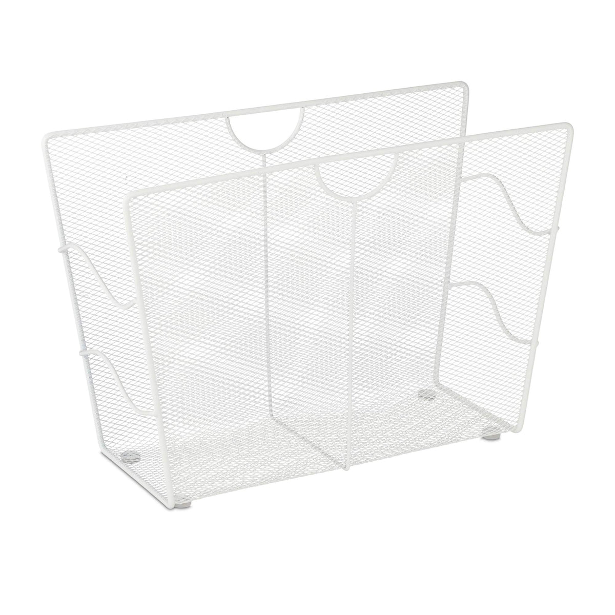 Newspaper rack metal white
