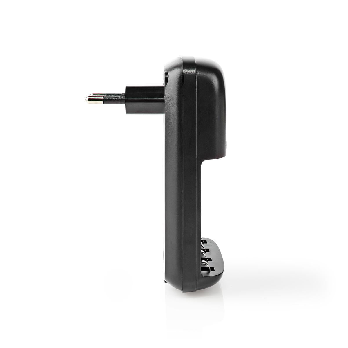 NiMH Battery Charger AA / AAA | 1.2 / 9 V DC | 0.5 A A | Maintenance charge | Euro / Type C (CEE 7/16) | Battery Type Energy: AA / AAA / E-Block | Black
