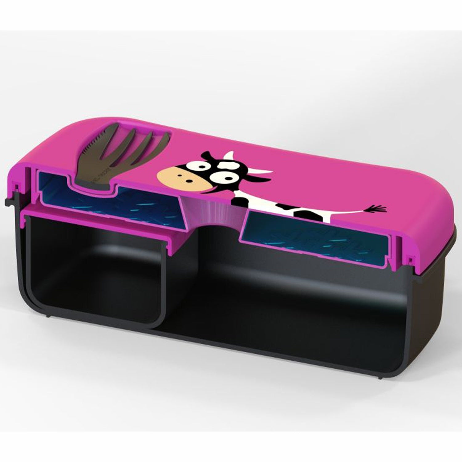 N'ice Box lunch box with cooling block Cerise