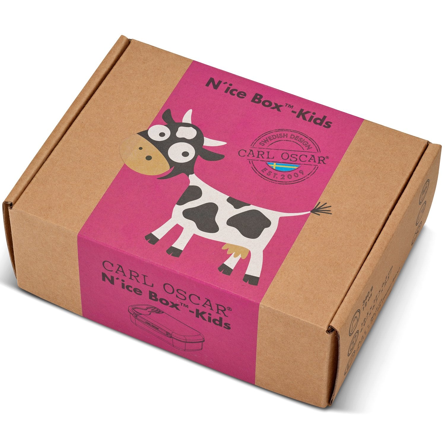 N'ice Box lunch box with cooling block Cerise