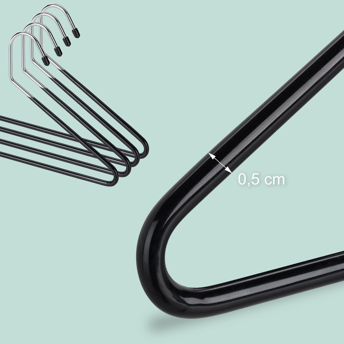 Non-Slip Space-Saving Trouser Hangers – Set of 10