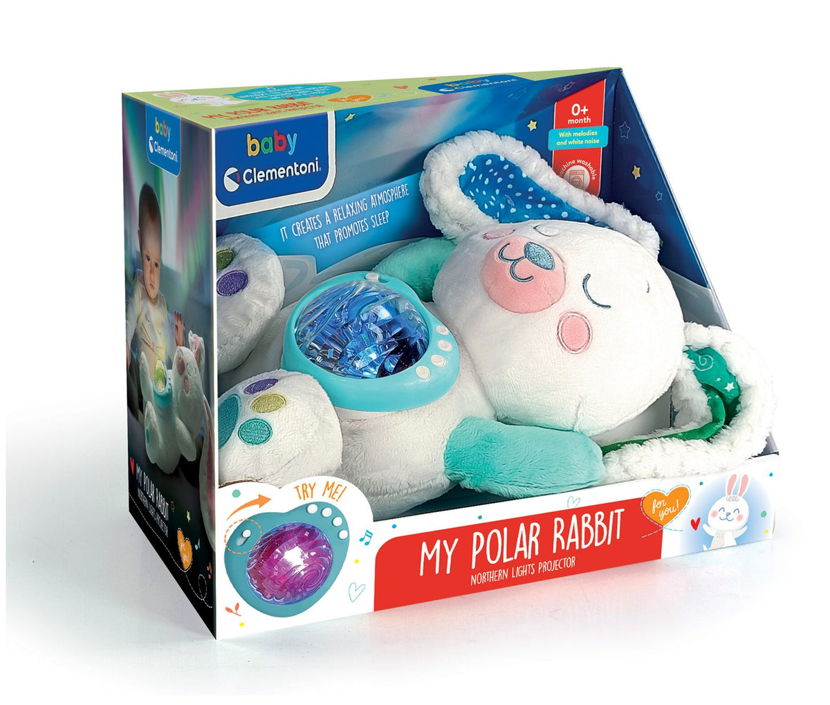 Northern Lights Bunny Plush with Soothing Sounds