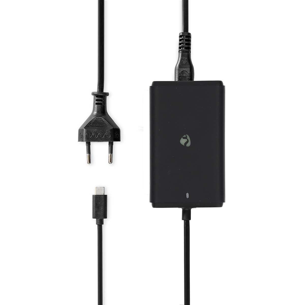 Notebook Adapter | GaN | 45 W| 5 / 9 / 12 / 15 / 20 V DC | 2.25 / 2.33 / 2.92 / 3.0 A| Used for: Computer / Smartphone / Tablet | Euro / Type-C (CEE 7/16)