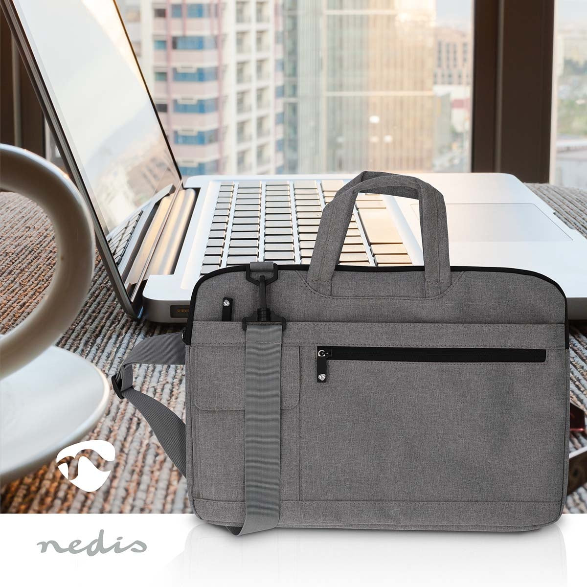 Notebook Bag | 15 - 16 " | Carrying strap | 8 Compartments | 30 mm | 285 mm | 410 mm | Polyester