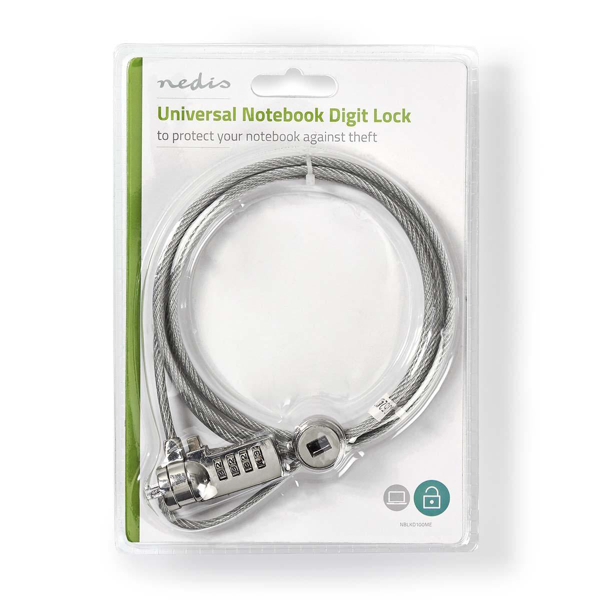 Notebook Lock | Lock Type: Digit | 1.80 m | Zinc Alloy