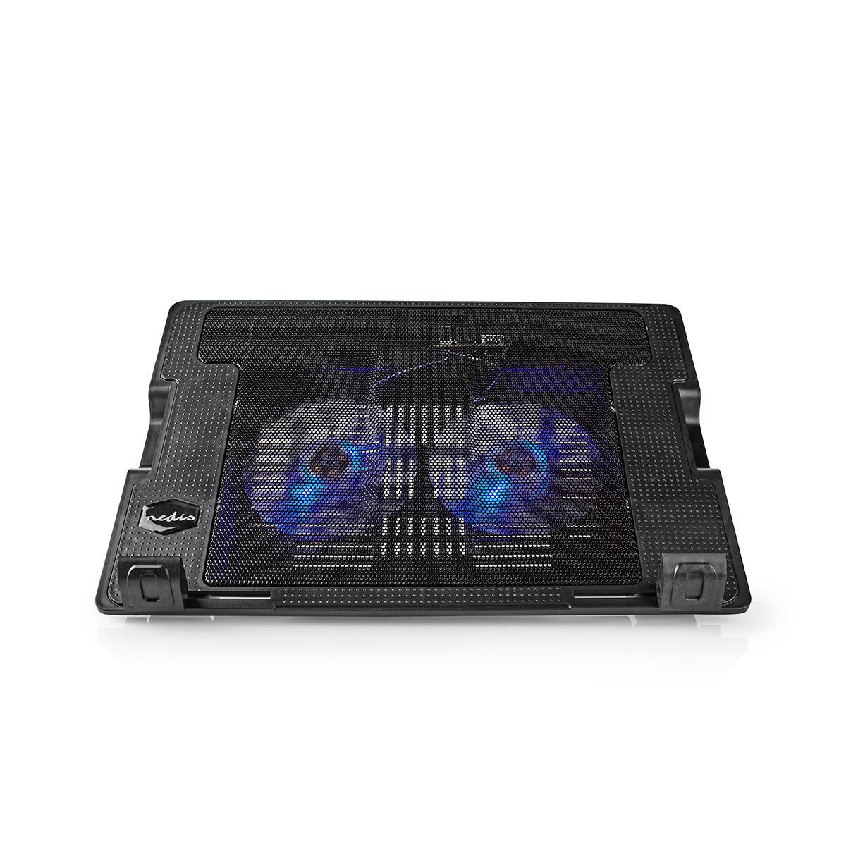 Notebook Stand | Number of fans: 2 | USB Power | Number of angles: 4 | 18 " | 1200 rpm | LED