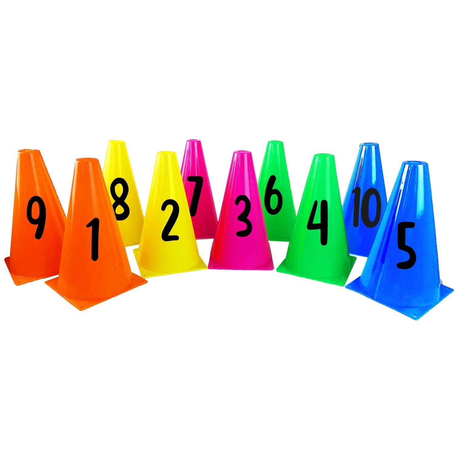 Number cones 23 cm - Set 1-10