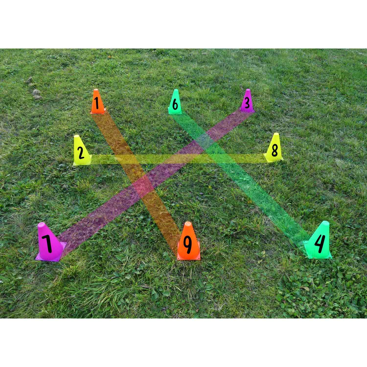 Number cones 23 cm - Set 1-10